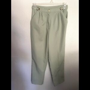 BLAIR BOUTIQUE willow high waist light mint trouser straight leg grandma pants-8